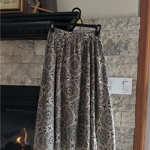 Delicate Black and White Maxi Skirt